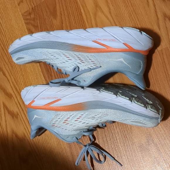 Hoka One One Clifton 8 Blue Fog Plein Air Running Shoe Women’s Size 10 D - Picture 13 of 14